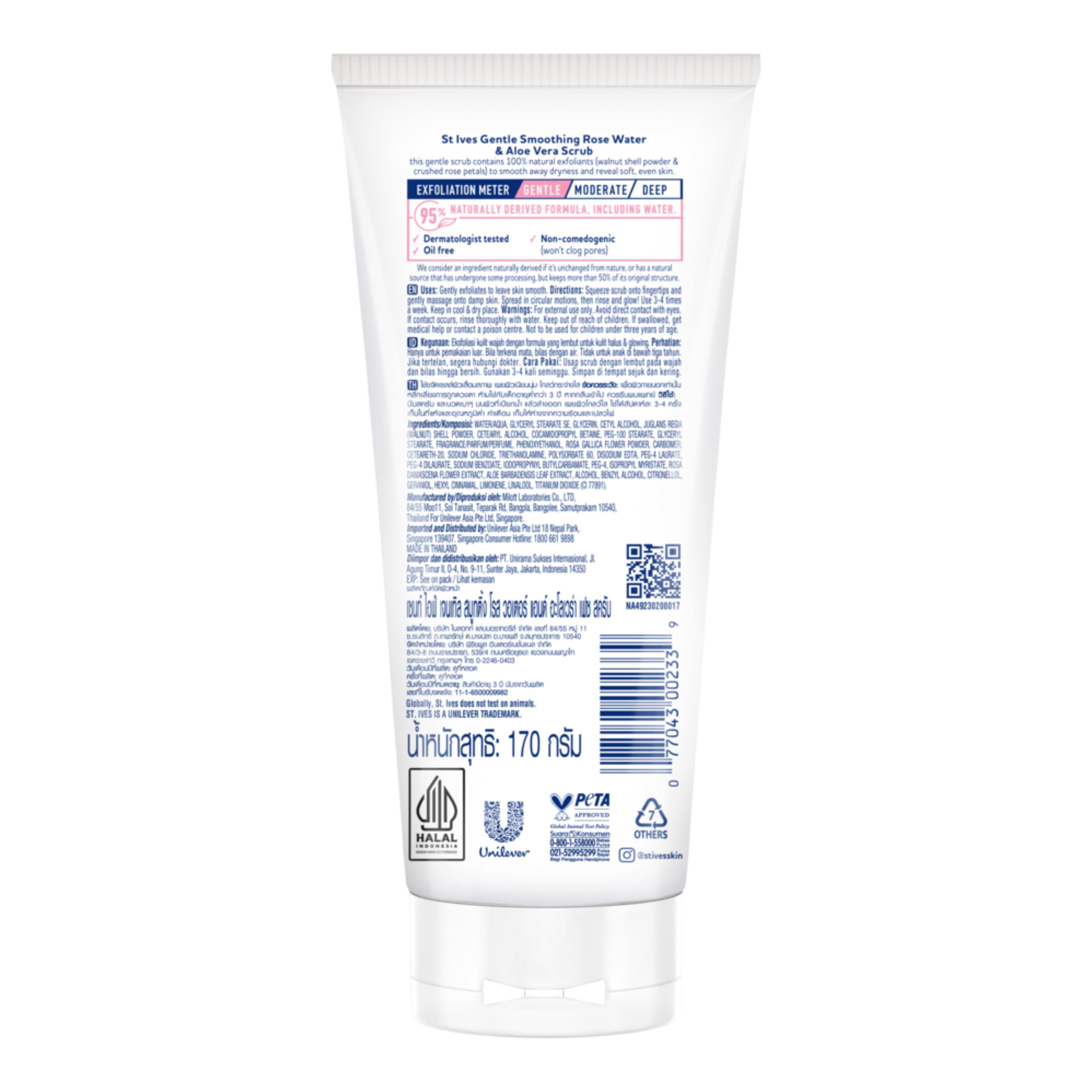 St.Ives - Rose Water & Aloe Vera Scrub 170g