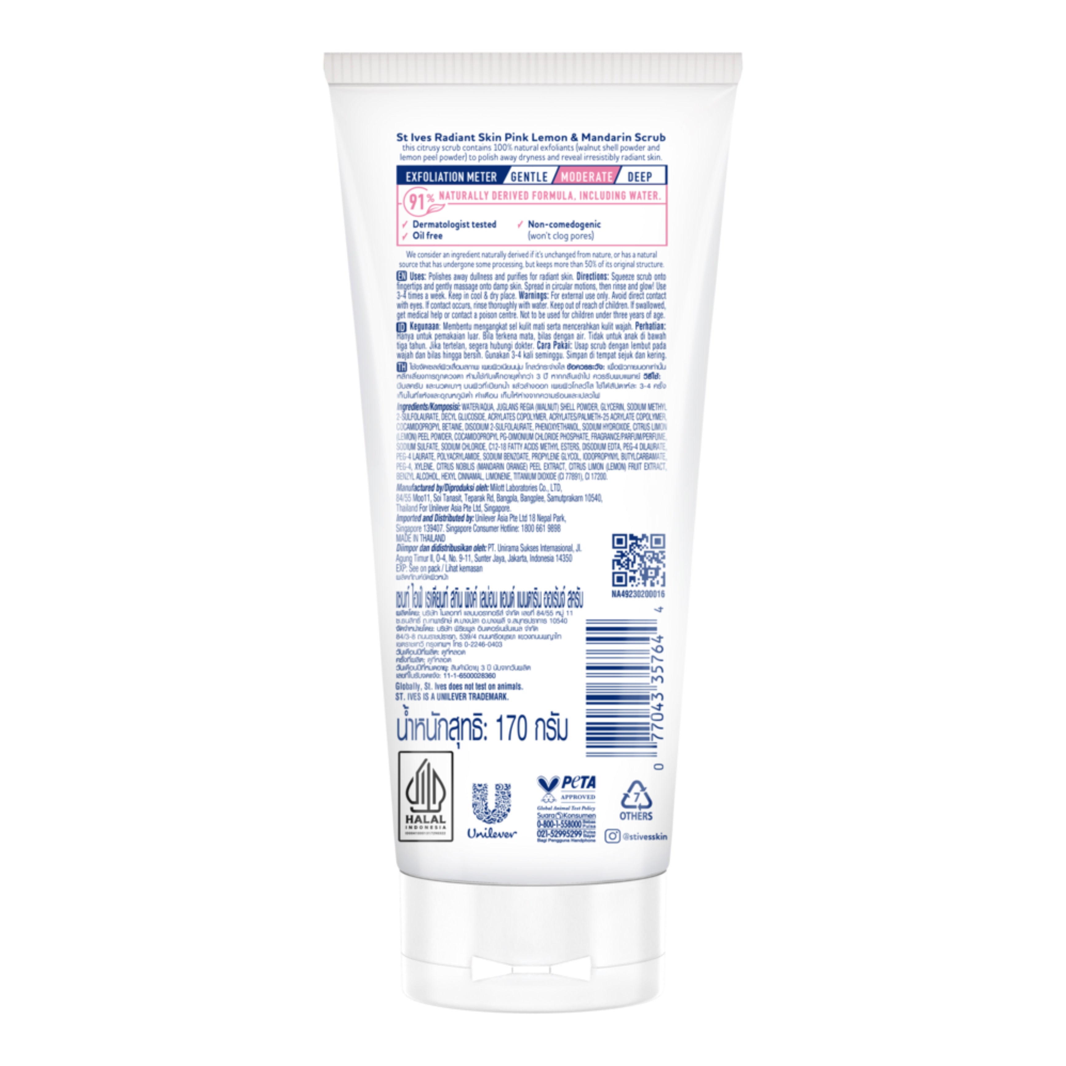 St.Ives - Pink Lemon & Mandarin Orange Scrub 170g