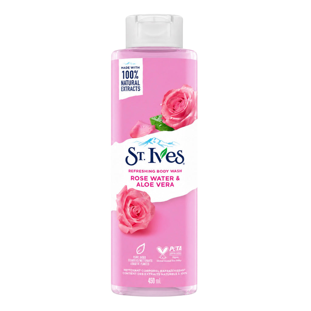 St.Ives - Rose Water & Aloe Vera Body Wash - 450Ml