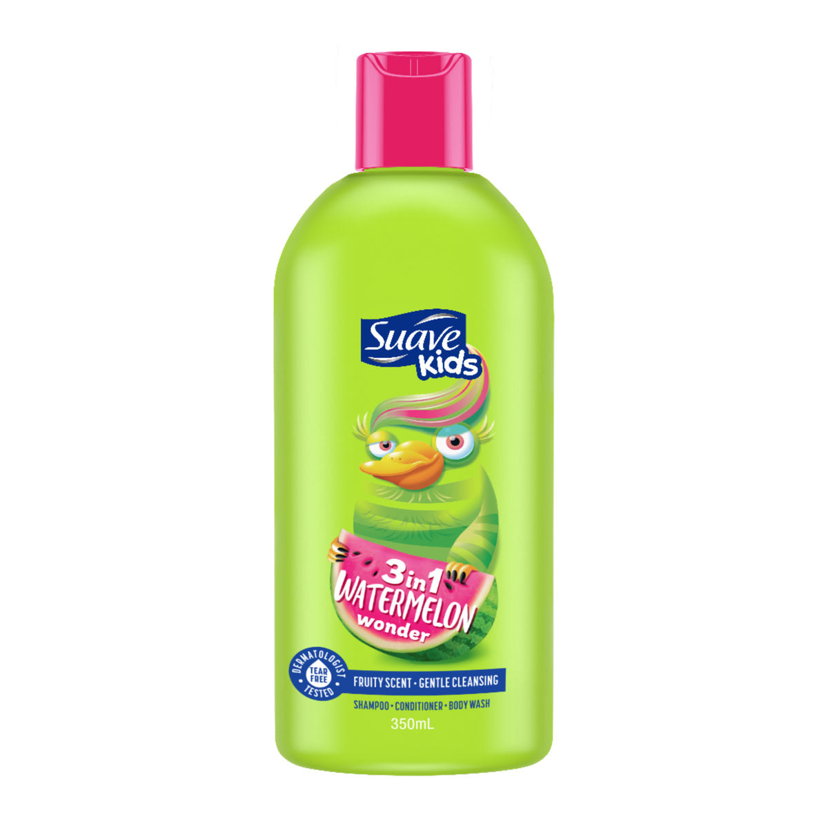 Suave Kids - Watermelon Wonder 3-In-1 Shampoo, Conditioner, Body Wash - 350 Ml