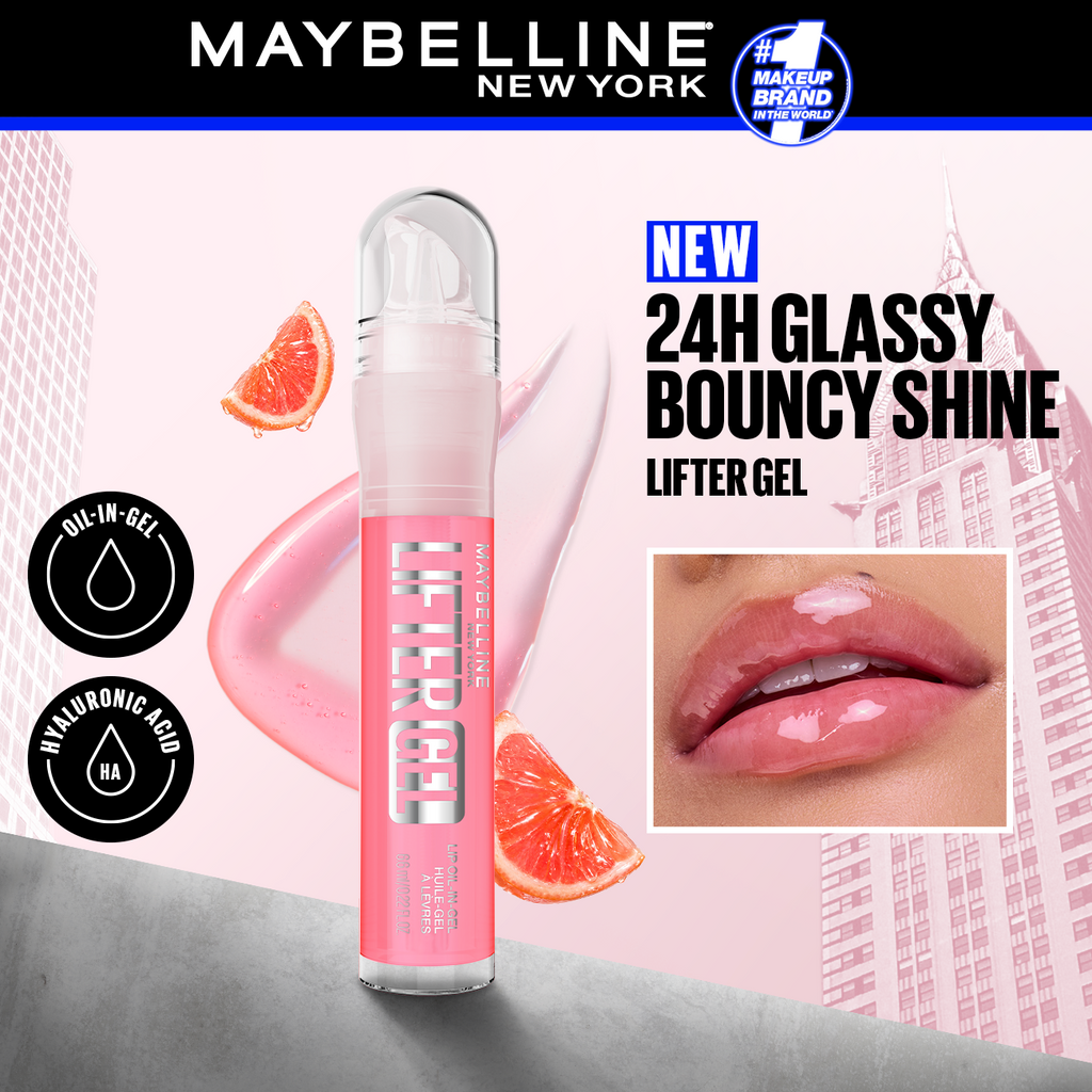 Maybelline - Lifter Gel Oil-in-Gel Lip Gloss Infused with Hyaluronic Acid