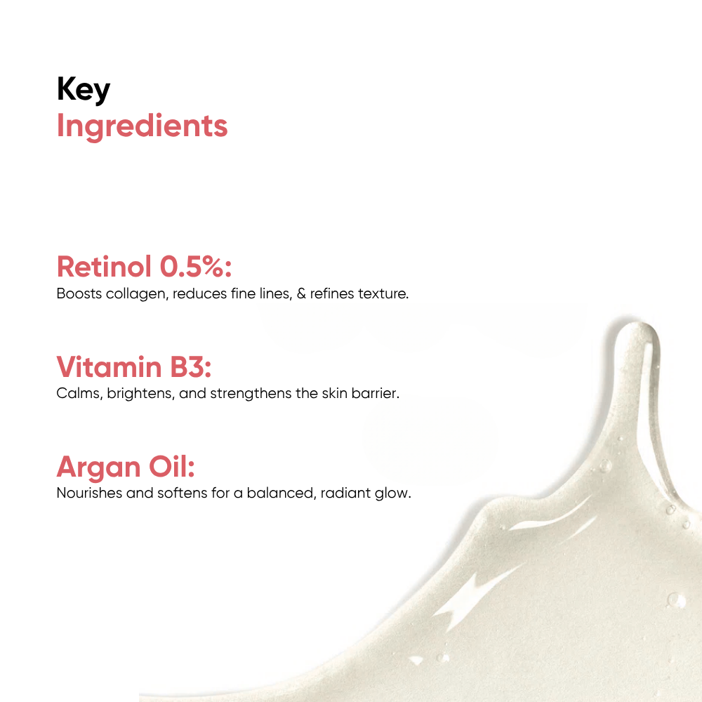 Oneskin - Timeless Treat - Retinol 0.5%, Vitamin B3 2%, Argan Oil - 30ml