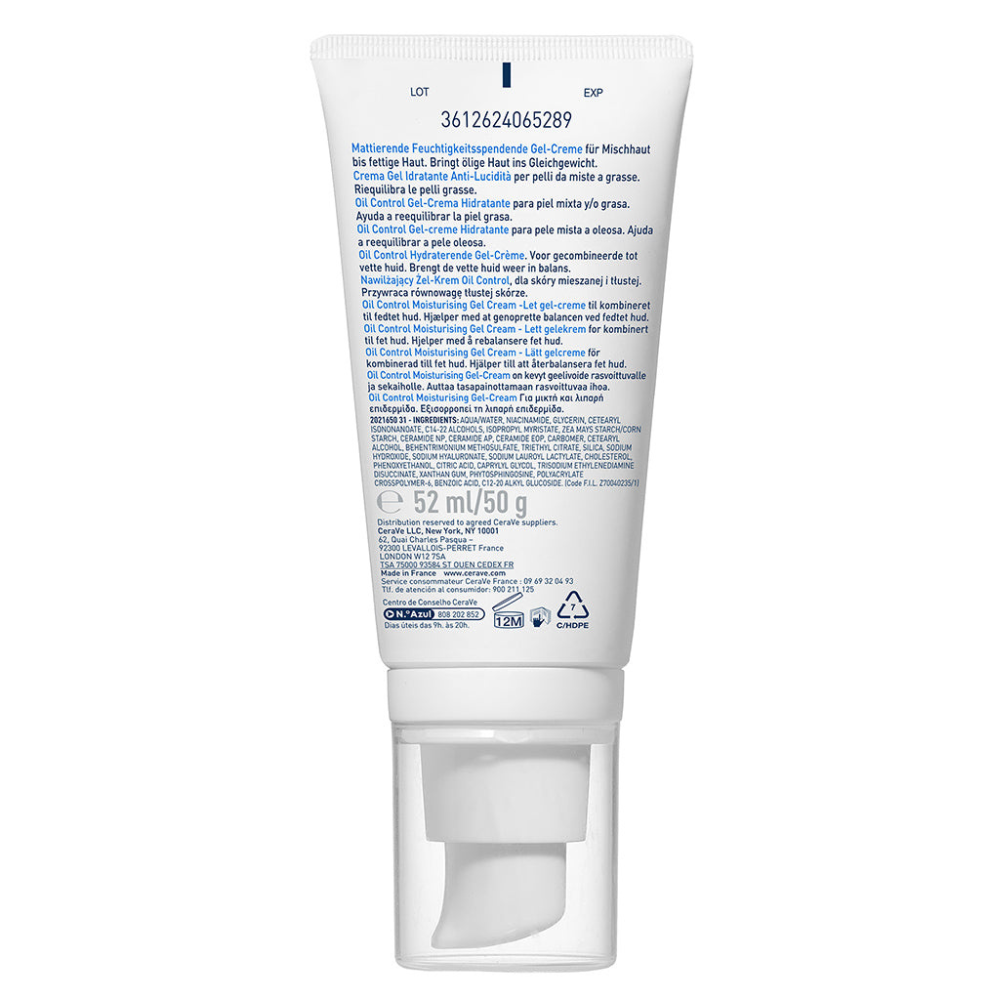 CeraVe - Oil Control Moisturising Gel Cream 52ml