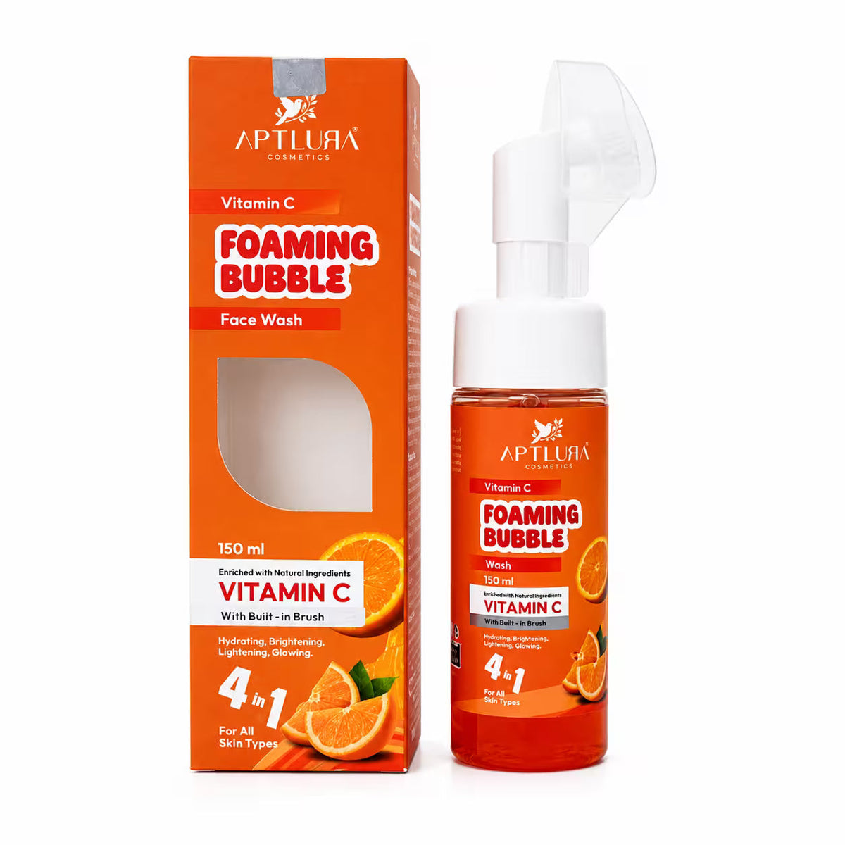 Aptlura Vitamin C Foaming Bubble Face Wash – 150 ml