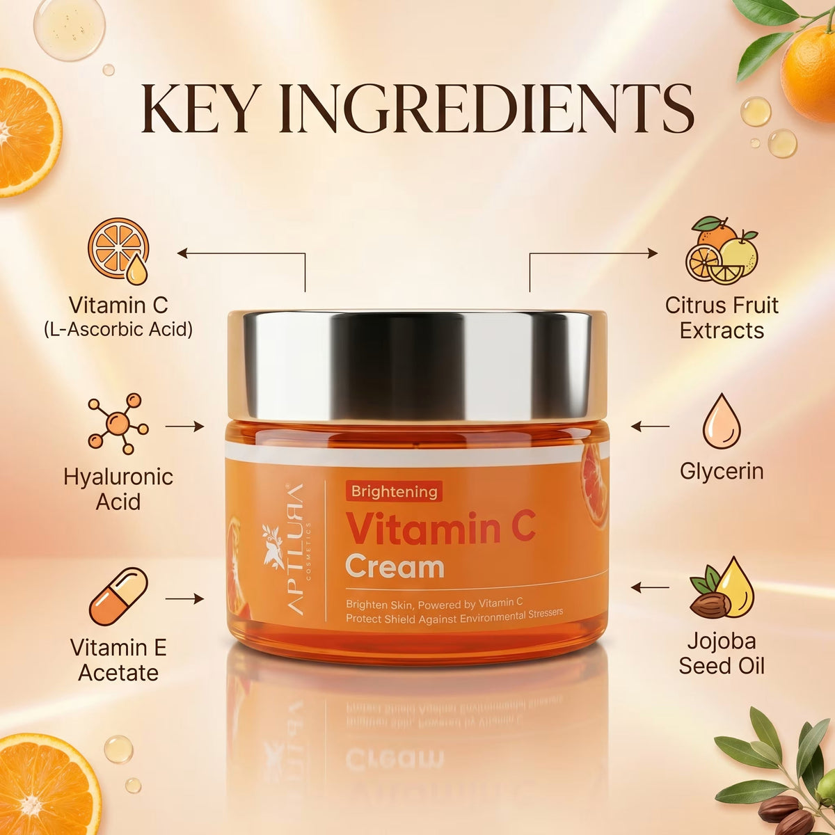 Aptlura Vitamin C Brightening Cream 50ml