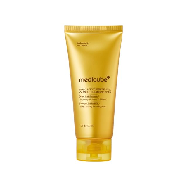 Medicube - Kojic Acid Turmeric Vita Capsule Cleansing Foam 120G