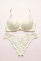 BLS - Shine Floral Lace Bikini Panty - Green