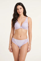 BLS - Star Floral Lace Bikini Panty - Purple