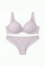 BLS - Star Floral Lace Bikini Panty - Purple