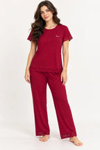 BLS - Swan Pajama Set - Jujube Red