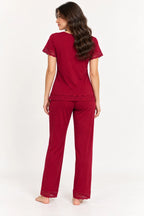 BLS - Swan Pajama Set - Jujube Red
