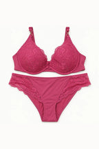 BLS - Wish Floral Lace Bikini Panty - Burgundy
