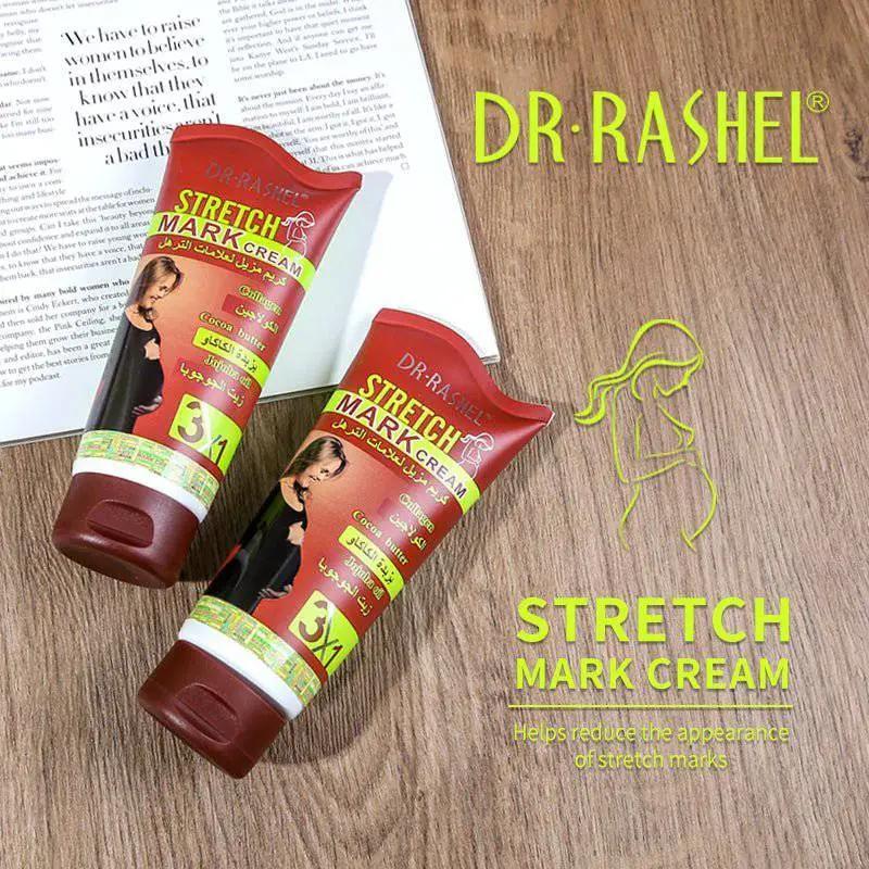   Dr.Rashel 3 in 1 Stretch Mark Remover Cream with Collagen Cocoa Butter & Jojoba Oil - 150gms