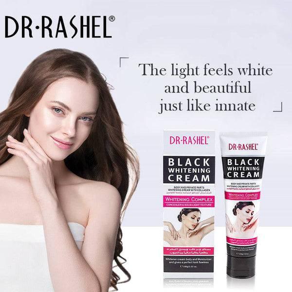   Dr.Rashel Black Whitening Cream with Collagen for Body and Private Parts for Girls & Women - 100ml