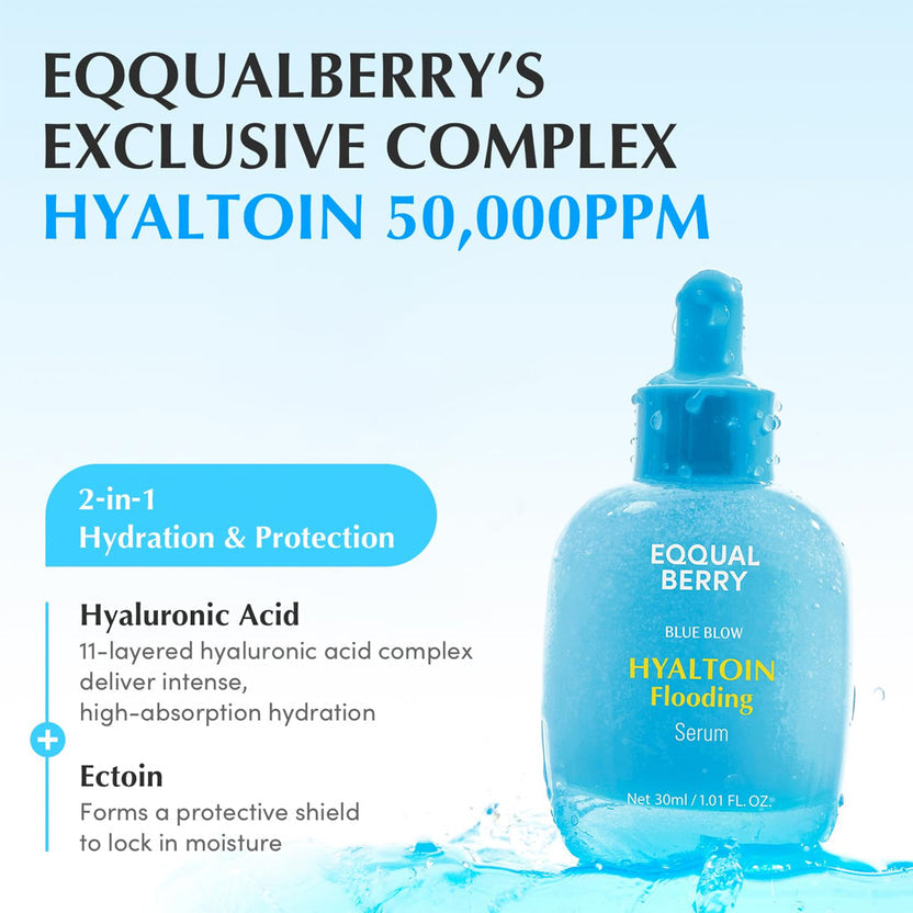 Eqqualberry - Blue Blow Hyaltoin Flooding Serum - 30ml