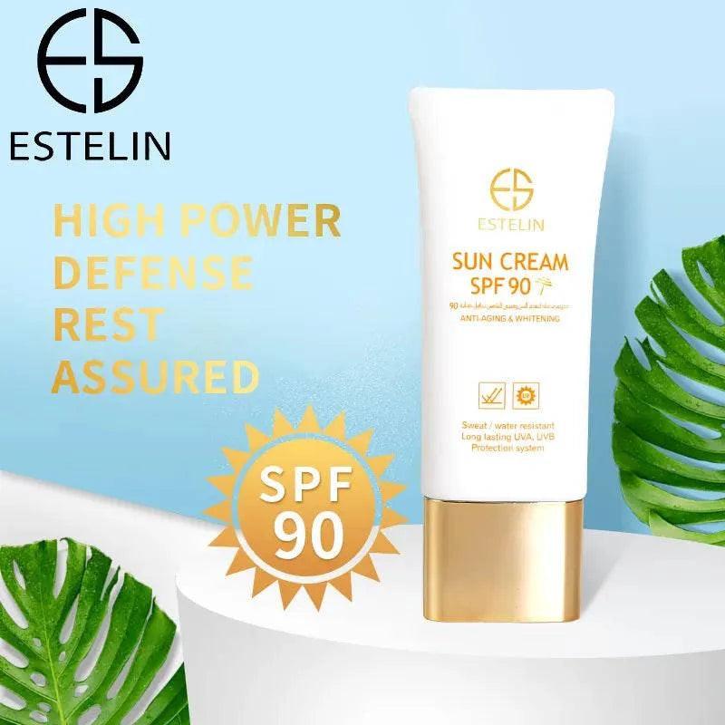   ESTELIN Anti-aging and Whitening Sun Cream SPF90 Face Cream Sunscreen