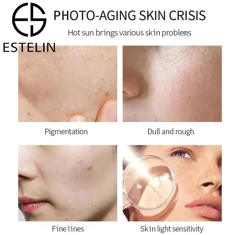   ESTELIN Anti-aging and Whitening Sun Cream SPF90 Face Cream Sunscreen