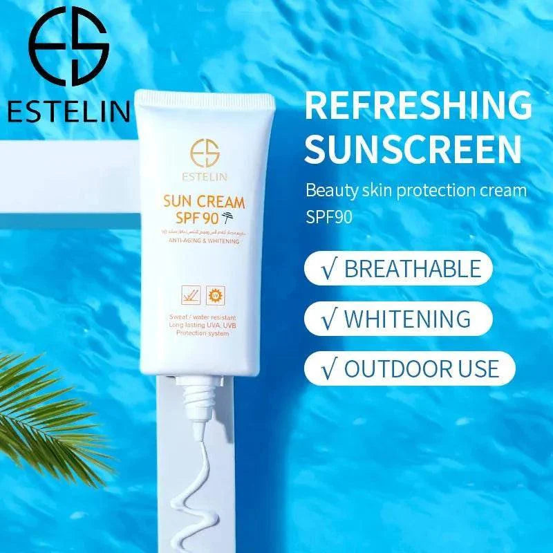   ESTELIN Anti-aging and Whitening Sun Cream SPF90 Face Cream Sunscreen