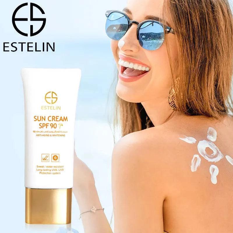   ESTELIN Anti-aging and Whitening Sun Cream SPF90 Face Cream Sunscreen