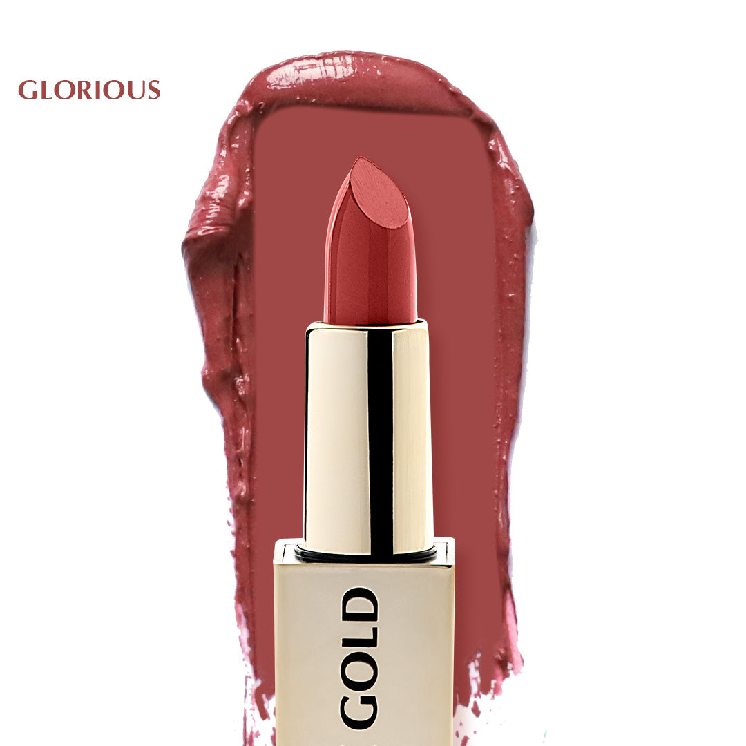 BBA By Suleman - 24K Gold & Roses V.02 Lustre Lipstick - Glorious 4g