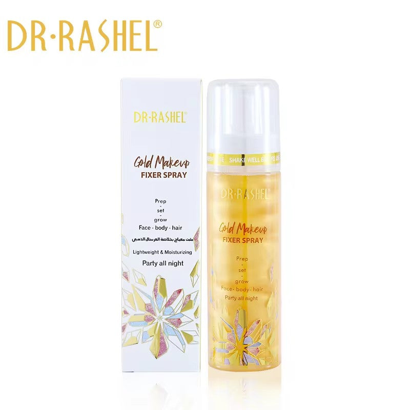   Dr.Rashel Lightweight & Moisturizing Gold Makeup Fixer Spray - 100ml