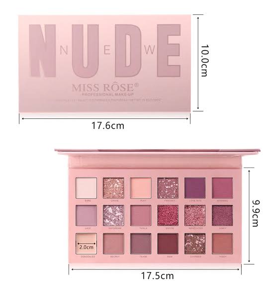 Miss Rose - New Nude Eyeshadow Palette - 19.7G