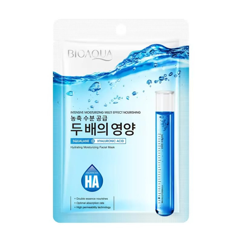 Bioaqua - Squalane Hyaluronic Acid Facial Sheet Mask