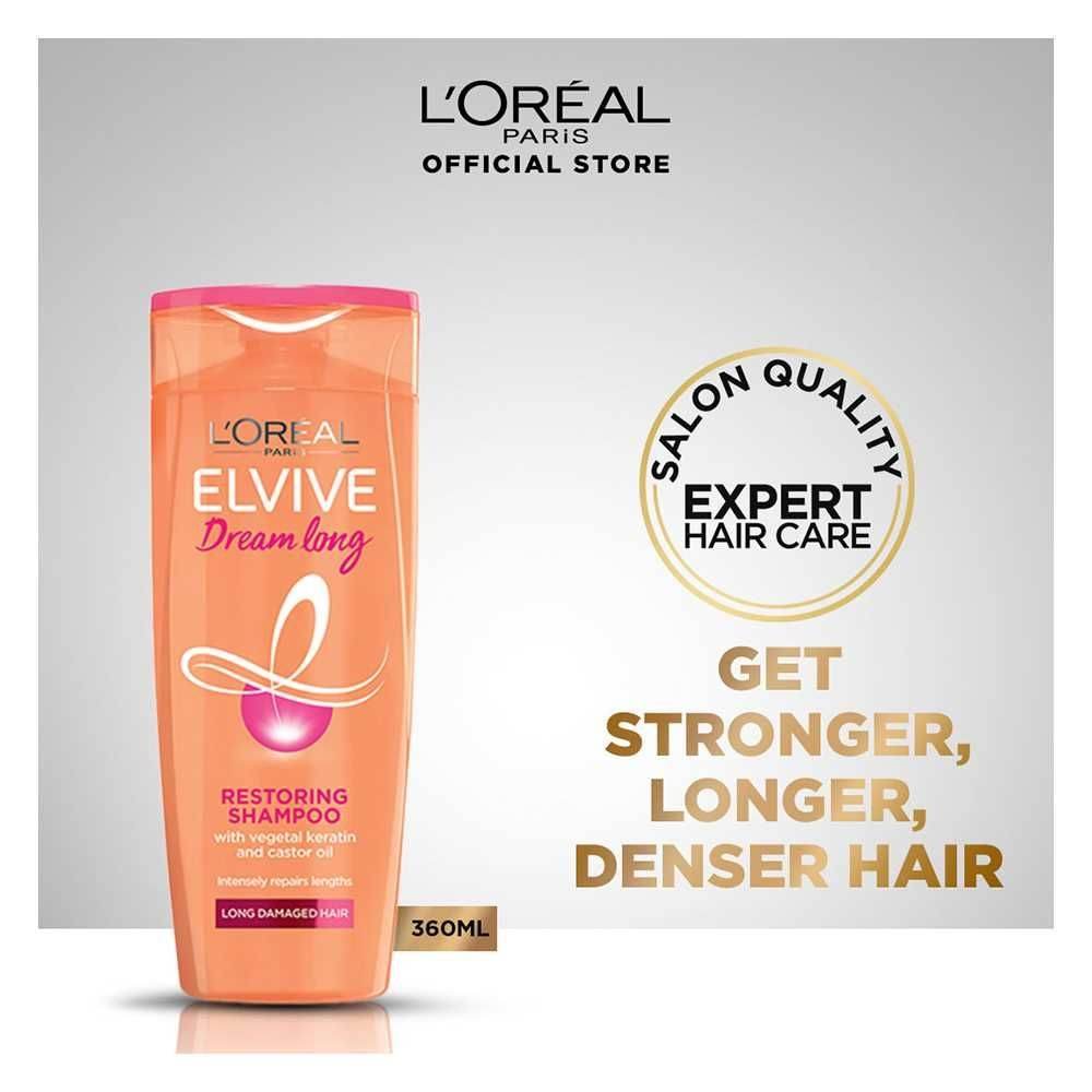 LOreal Paris - Dream Long Straight 72H Shampoo - 360ml