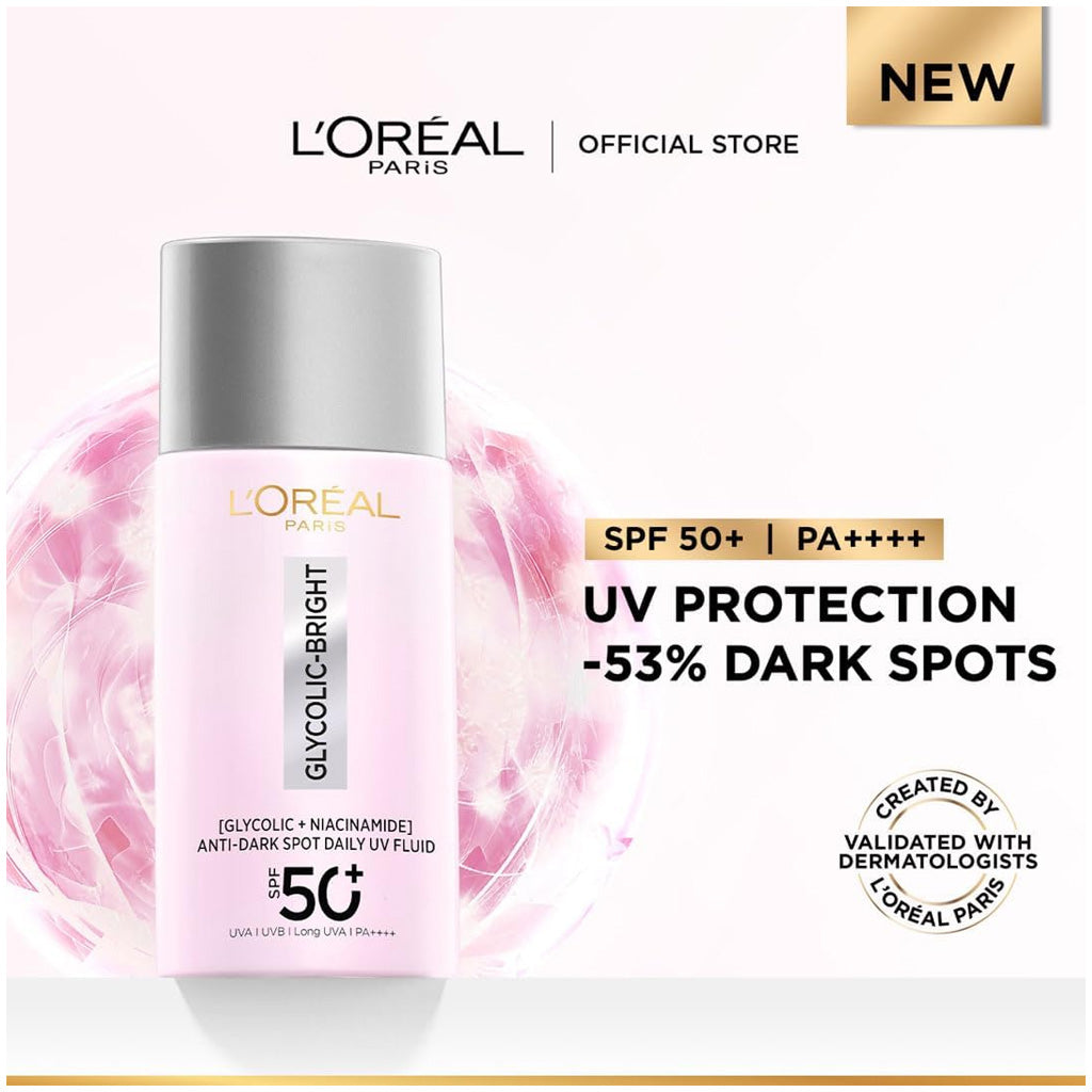 LOreal Paris - Glycolic Bright UV Fluid SPF 50+