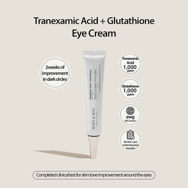 Mary & May - Tranexamic Acid + Glutathione Eye Cream - 30g