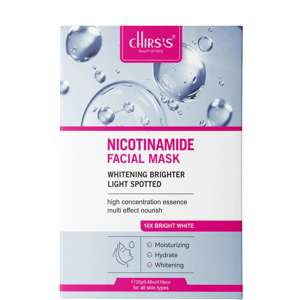 Chirs's - Nicotinamide Facial Mask - 10pcs