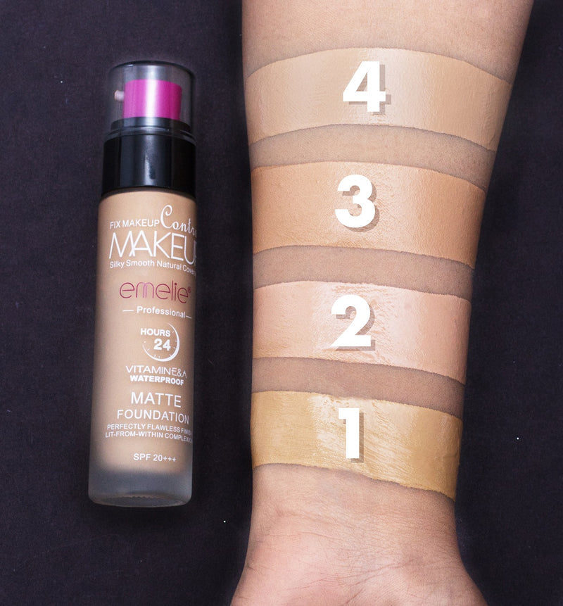 Emelie - Matte Foundation Vitamin E&A Waterproof 01