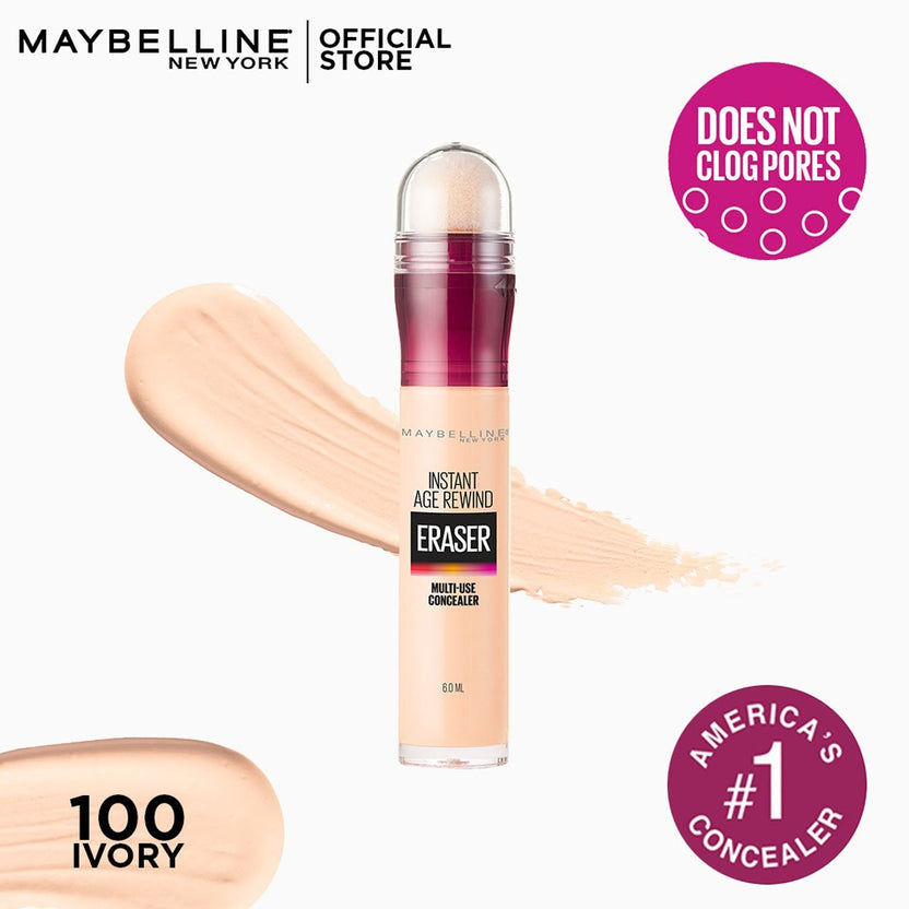 Maybelline - Instant Age Rewind Eraser Dark Circles Treatment Concealer - 100 Ivory