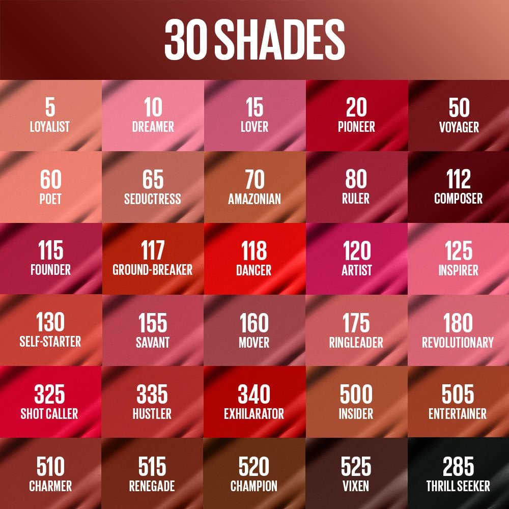 Maybelline - Super Stay Matte Ink® Liquid Lipstick for Up to 16HR Transfer-Proof Matte Color