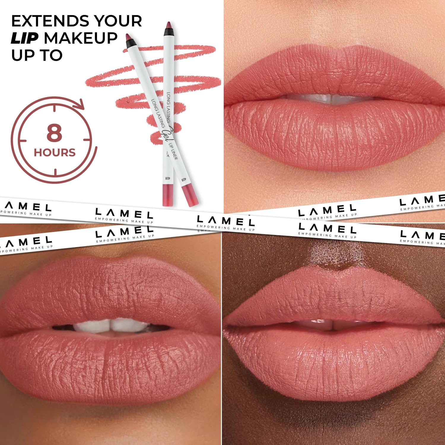 Lamel - Long lasting Gel Lip Liner 408 1,7g