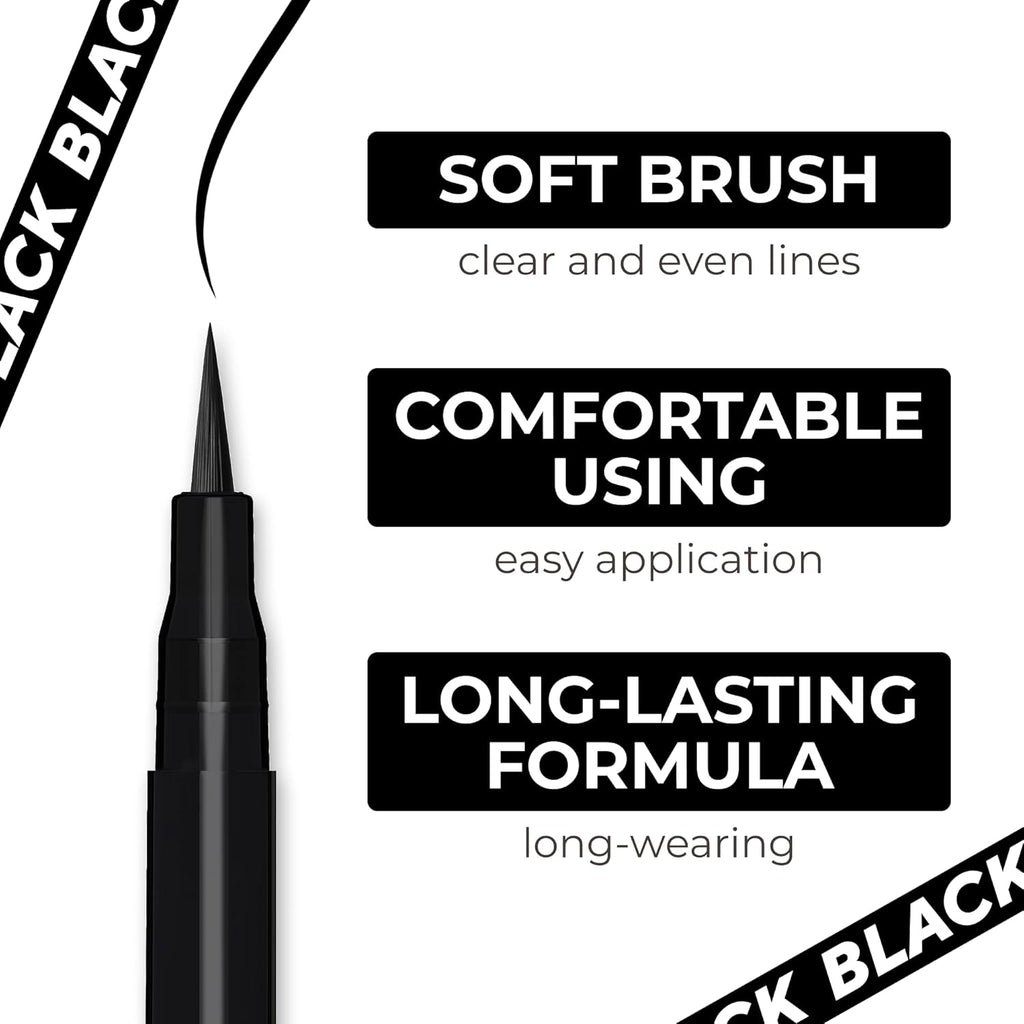 Lamel - Black Eyeliner with Soft Brush 401 0,6ml