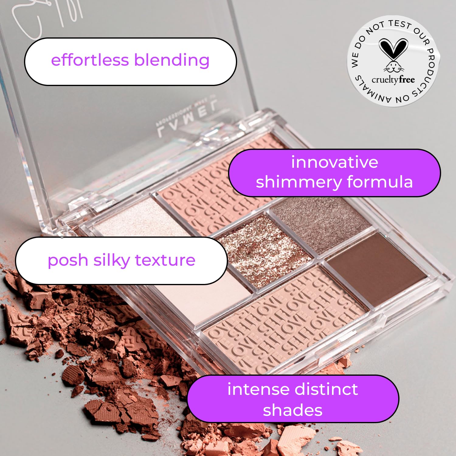 Lamel - SELFLOVE Eyeshadow Palette 402 8,5g