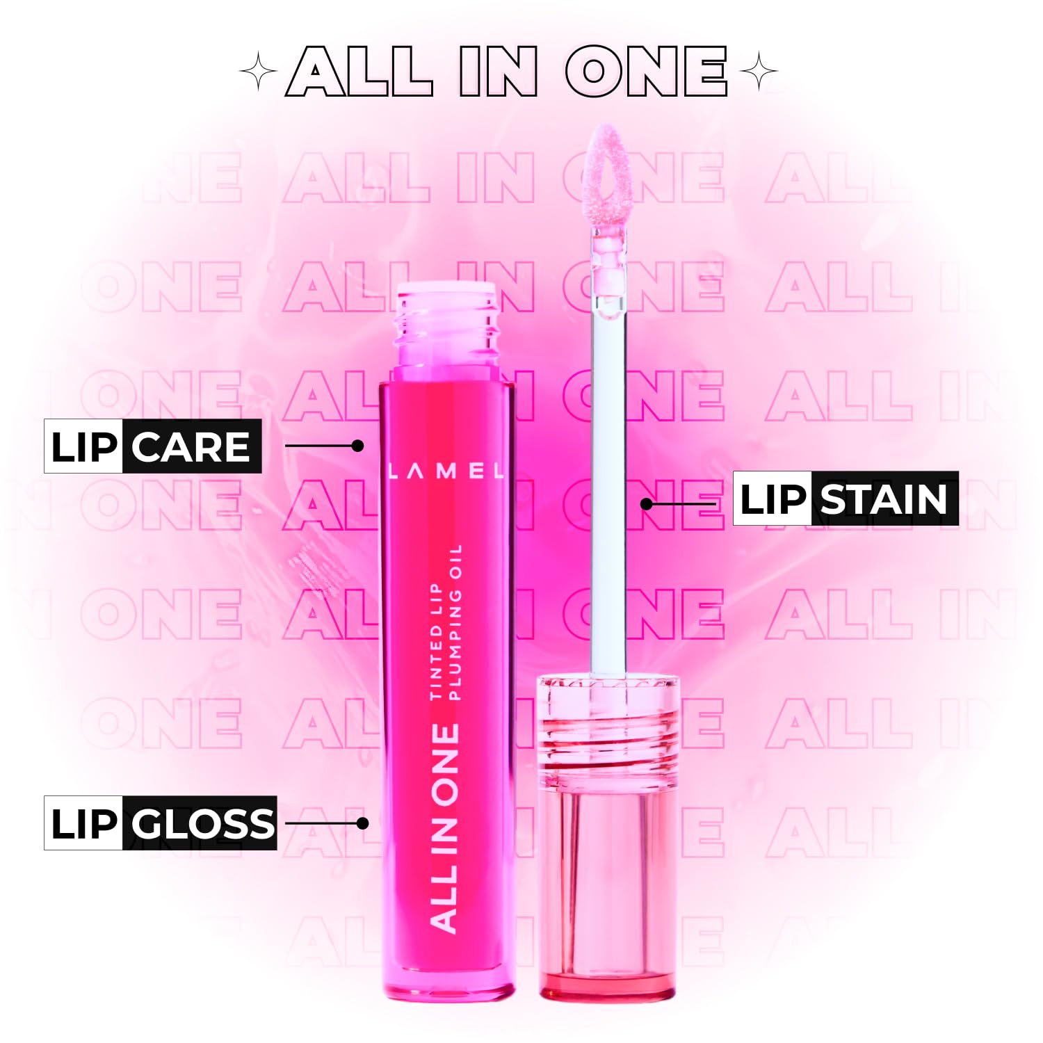 Lamel - All in One Lip Tinted Plumping Oil 404 3ml