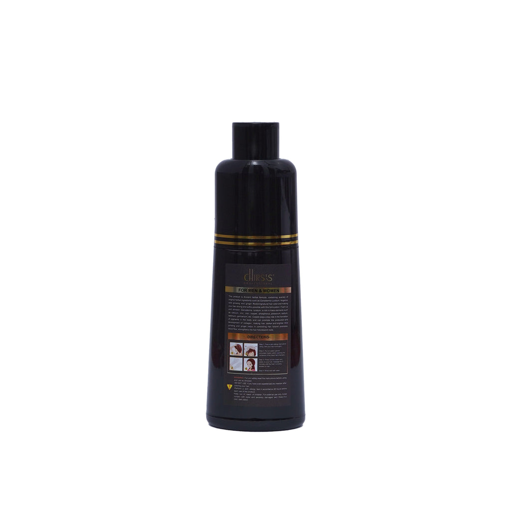 Chirs`s Professional Hair Color Shampoo With Argan Extract (Black)
