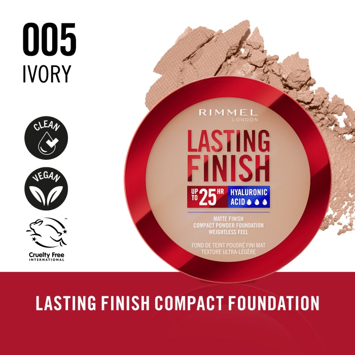 Rimmel London - Lasting Finish Compact Powder Foundation - 005 Ivory