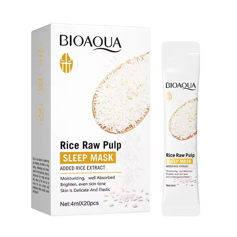 Bioaqua - Rice Raw Pulp Sleep Mask 20pcs