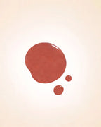 Color swatch drop of Swiss Miss Autumn Blaze shade F-408 quick dry nail polish.