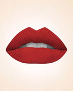 Close-up lip swatch of Swiss Miss Classic Lipstick in Amber Aura M-524 shade.