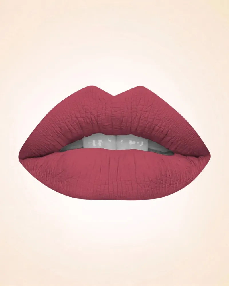 Close-up lip swatch of Swiss Miss Classic Lipstick in Blossom Pink M-247 shade.