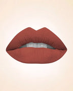 Close-up lip swatch of Swiss Miss Classic Lipstick in Flint M-242 shade.