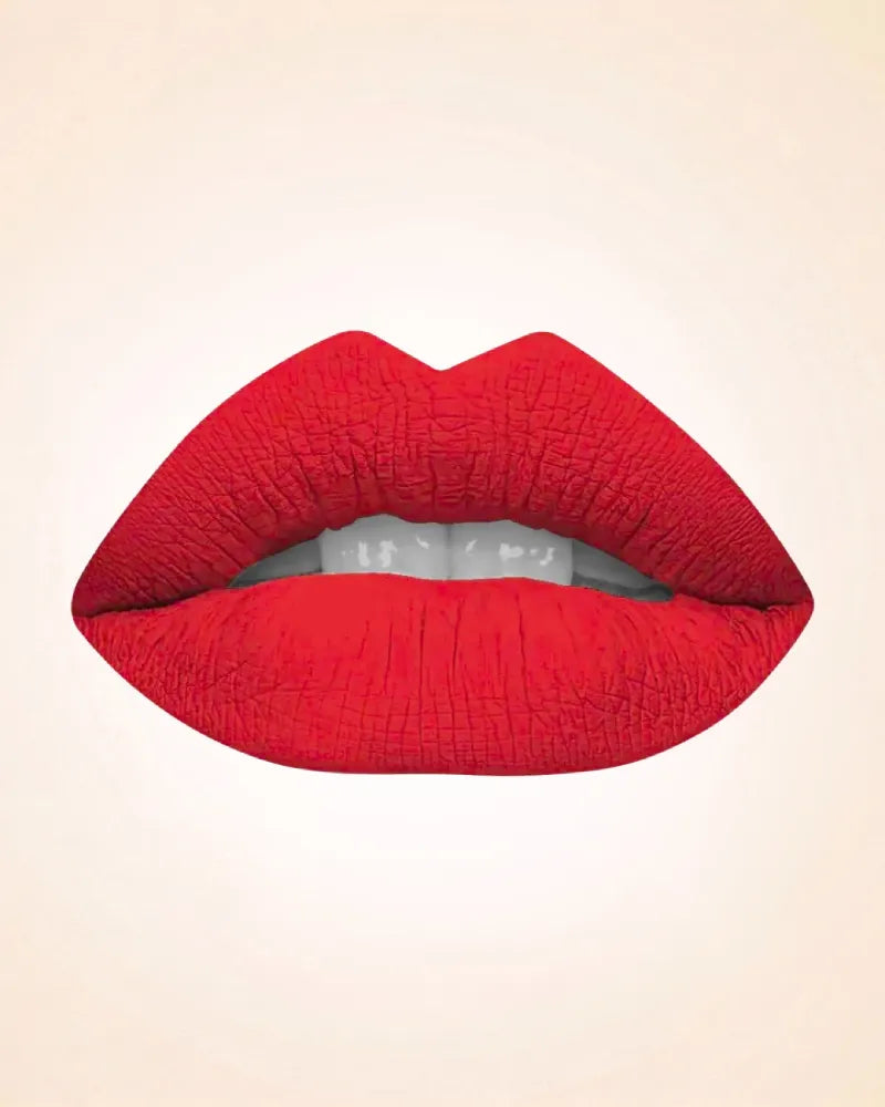 Close-up lip swatch of Swiss Miss Classic Lipstick in Gypsy Rose M-222 shade applied on lips.