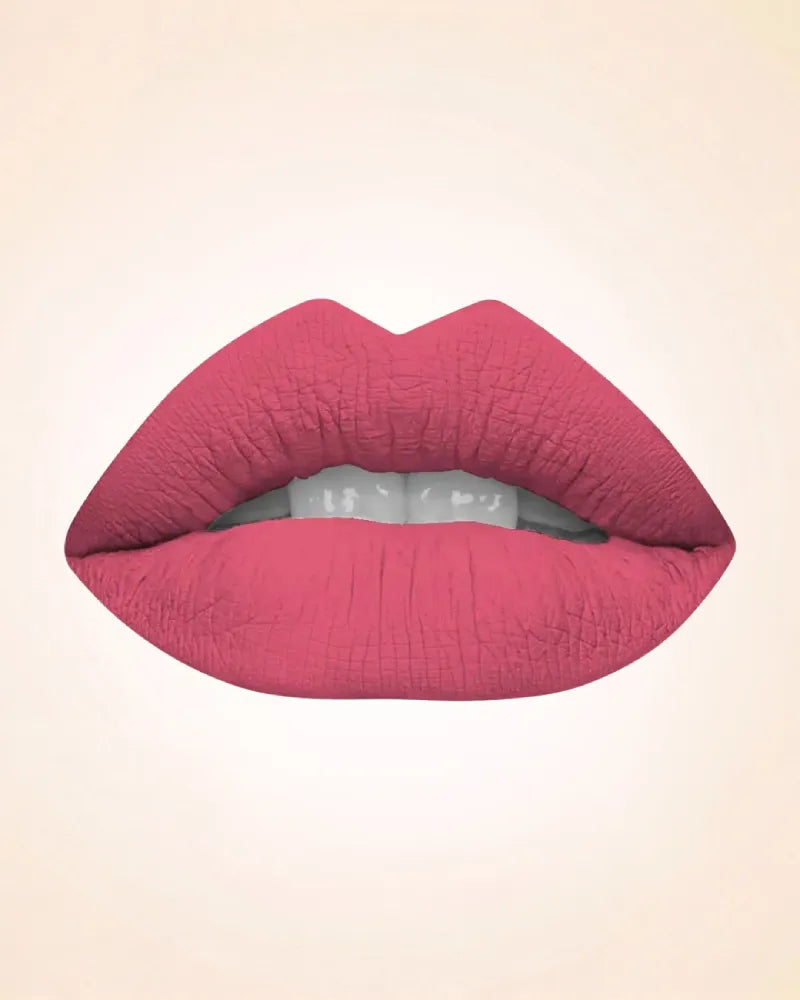 Close-up lip swatch photograph showcasing the appearance of Swiss Miss Classic Lipstick in the color True Pink (M-271).