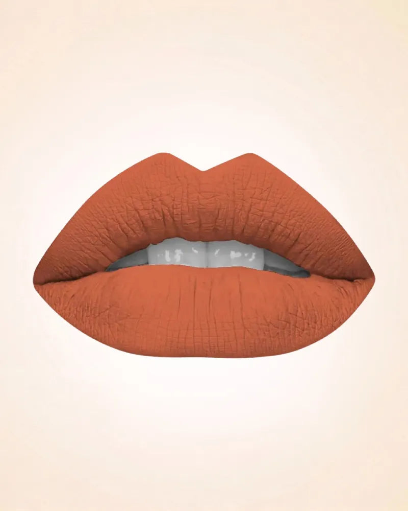 Close-up lip swatch of Swiss Miss Classic Lipstick in Twig M-244 shade.