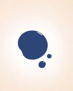 Color swatch drop of Swiss Miss Cobalt Craze shade F-407 quick dry nail polish.