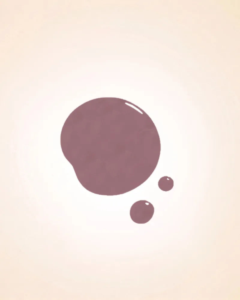 Color swatch drop of Swiss Miss Copper Kettle shade 823 quick dry nail polish.